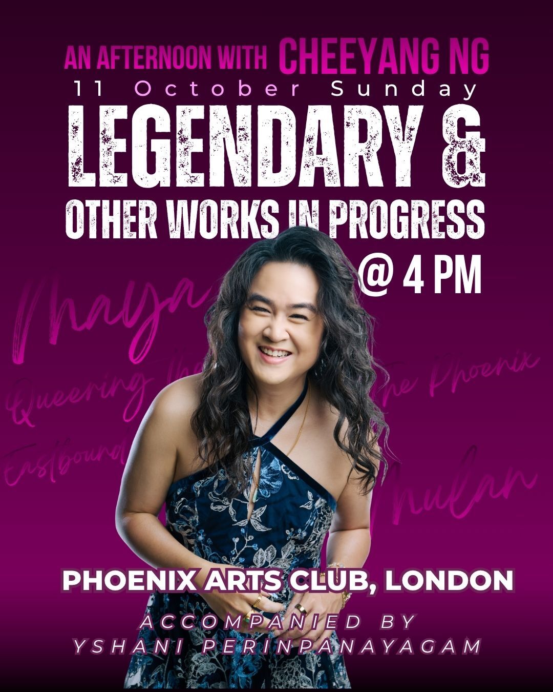 An Afternoon with Cheeyang Ng: Legendary & Other Works in Progress